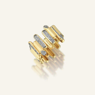 Beams Diamond Pinky Ring