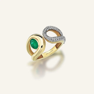 Chroma Emerald & Diamond Ring
