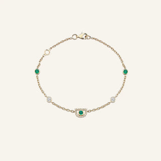 Comet Zümrüt Taşlı Bilezik