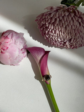 Eon Smoky Quartz Ring in Rose Gold