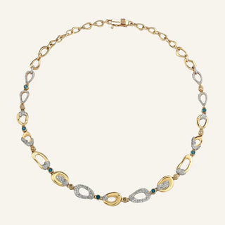 Flow Topaz & Diamond Necklace