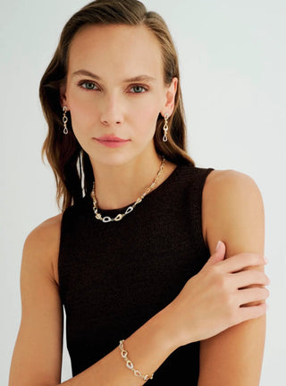 Flow Topaz & Diamond Necklace