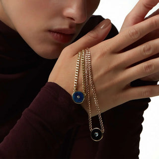 Link Lapis Lazuli & Diamond Necklace