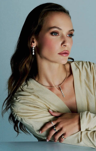 Loops Diamond Drop Earrings