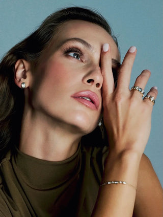 Loops Diamond Double Chain Bracelet