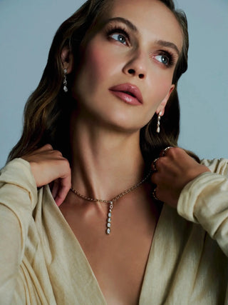 Loops Lariat Diamond Necklace