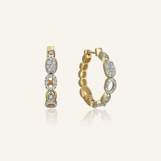 Loops Diamond Hoop Earrings