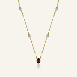 Loops Rhodolite Chain Necklace