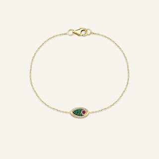 Loops Tsavorite Chain Bracelet