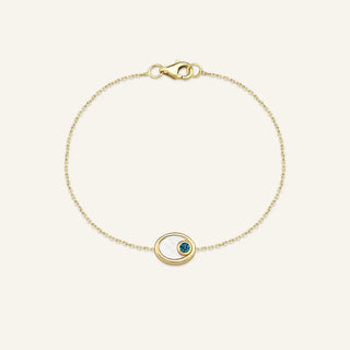 Loops Mother of Pearl Chain Bracelet