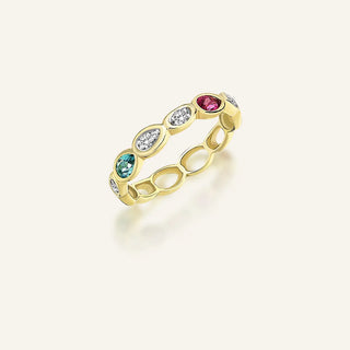 Loops Topaz & Diamond Full Eternity Ring