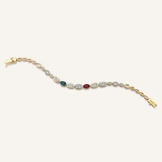 Loops Topaz & Diamond Bracelet