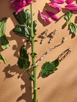 Loops Topaz & Diamond Bracelet