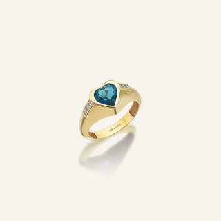 Love Blue Topaz Ring