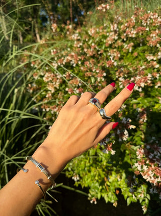 Momentum Diamond Bangle  in Yellow Gold