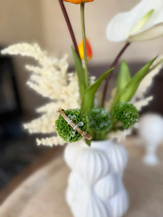 Momentum Diamond Bangle  in Yellow Gold