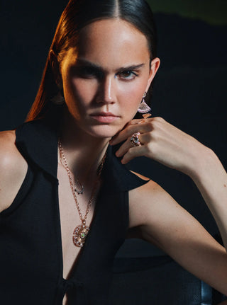 Moon Beam Sapphire & Opal Drop Earrings