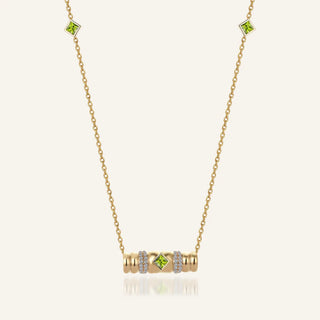 Morphose02 Peridot Taşlı Kolye