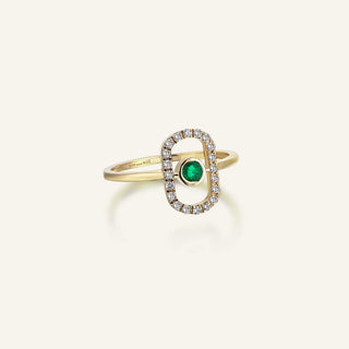 Orb Emerald & Diamond Ring