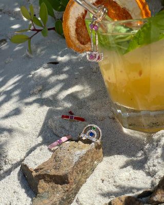 Solar Sapphire & Diamond Ring