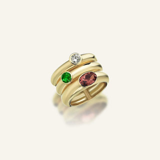 Treasured Tourmaline & Diamond Ring